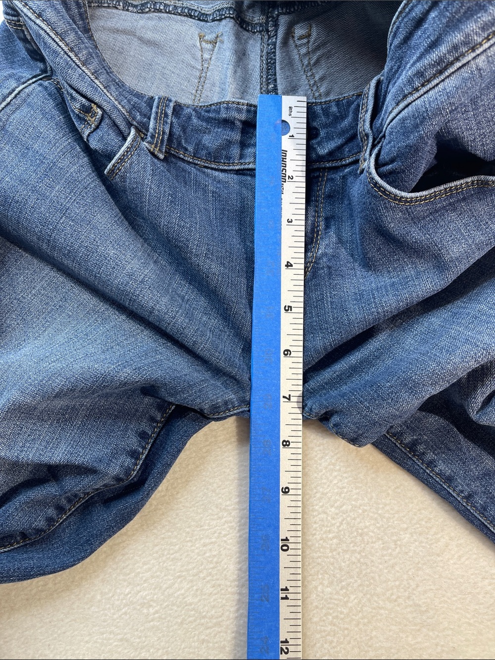Ann Taylor SLIM BOYFRIEND Women's Straight-Leg Jeans in Dark Blue Wash SIZE 0 - Picture 4 of 9